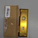 2 Pack Mortise Lock Door Plates for Interior Doors, Old Style Mortise Door Knob Cover Backplate Replacement, Antique Brass Door Escutcheon Plates