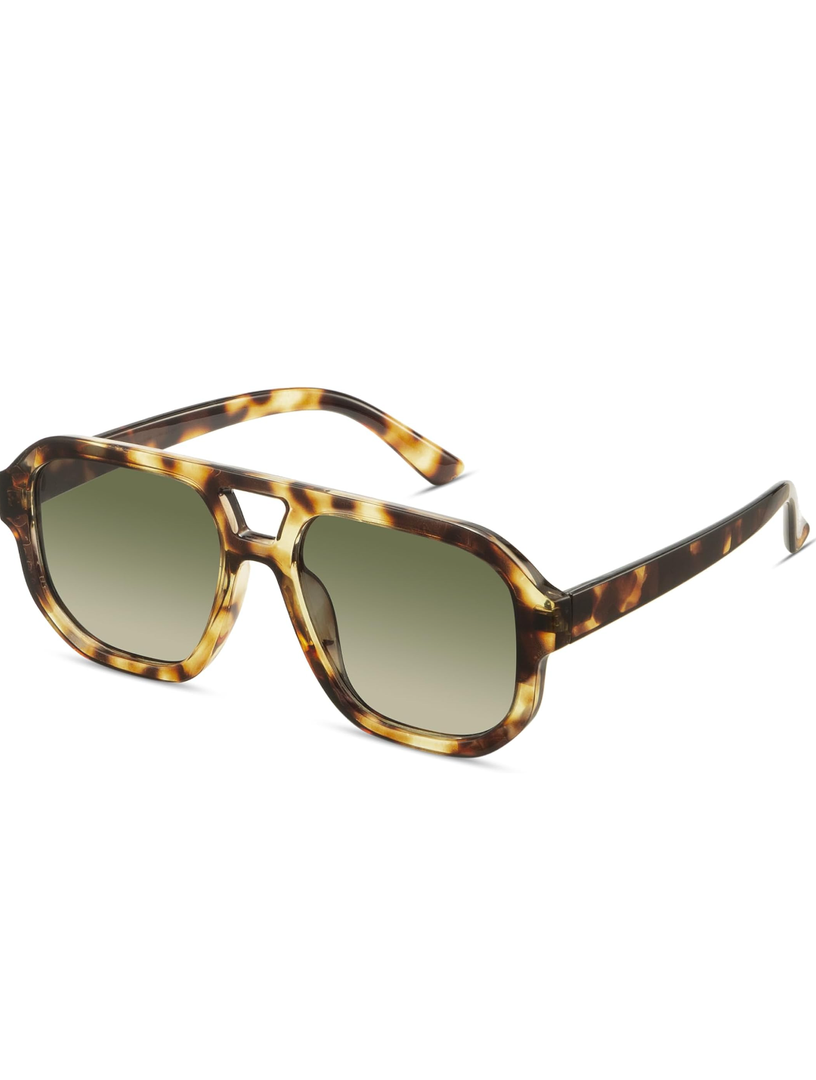 livho Trendy Polarized Square Aviator Sunglasses Women Men Square Eyewear Frame, Retro Sun Glasses for Women Men 2025 Shades