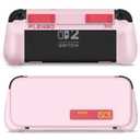 Plenbo FoldeX Grip Case with Detachable Flip Cover for Nintendo Switch 2, Dockable Ergonomic Handheld Protective Shell, 3-Mode Compatible Joy-Con 2 Controller Grip- Pastel Pink
