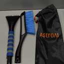 AstroAI 27" Snow Brush and Ice Scrapers for Car Windshield, Detachable Snow Scrapers with Ergonomic Foam Grip for Cars, Trucks, SUVs (Heavy Duty ABS, PVC Brush, Blue)