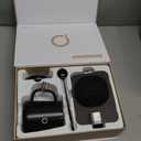 Coffee Mug Warmer & iKago Mug Set, Accurate Temperature Control Smart Heated Mug for Desk, Electric Coffee Warmer with Auto Shut Off & Real-Time Temp Display, Gifts for Men Women, 15oz Ceramic Mug (Dark Grey)