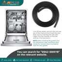 DD62-00097B Dishwasher Door Gasket Seal,Upgrade Dishwasher Front Tub Door Seal Gasket Compatible for Sam-sung by MIFLUS