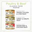 Fancy Feast Poultry and Beef Feast Classic Pate Collection Grain Free Wet Cat Food Variety Pack - (Pack of 30) 3 oz. Cans (EXP 03/01/28)