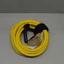 25 ft 10 Gauge Heavy Duty 3 Outlet Extension Cord Splitter with Indicator, Waterproof Outdoor Extension Cord with Multiple Outlets, 15A 1875W for Workshop, ETL Listed, Flexible Yellow SJTW