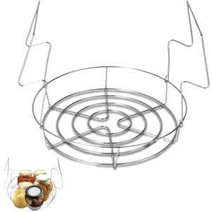 Canning Rack, Steamer Rack Stainless Steel Canning Rack Water Bath Canner Rack with Handles Wire Canner Rack Water Bath Canner Rack for Mason Jars