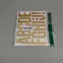 42 Sheets Large Letter Stickers Alphabet Numbers Bulletin Board Letters,Self Adhesive Waterproof Vinyl Stick On Letter Stickers for Poster Board Mailbox Classroom Business Decor(Gold, 3 Inch)