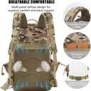 Military Tactical Backpack 25L Day Backpack for Men Molle Army 3 Days Assault Pack Bug Out Bag Water Resistant and Heavy Duty Hiking Treeking Rucksack - Camouflage