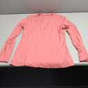 Womens V Neck Long Sleeve Shirts Dressy Casual Fall Tops Trendy Loose Tunic Tops Blouse (Large, Pink)