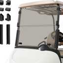 DRIVE UP Golf Cart Windshield, EZGO Golf Cart Windshield Fits for RXV 2008-Up Gas and Electric Golf Carts, Tinted Upgraded Windshield Foldable Impact Resistant and Anti-UV Protection
