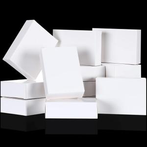 Gersoniel 50 Pcs Kraft Soap Boxes Packaging for Homemade Soap Making Supplies for Party Favor No Window Empty Treats Wrapping Packaging 3.8 x 2.8 x 1.2 Inch(White)