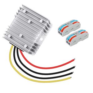 LeMotech DC 12v to 24v Converter 10A 240W Step Up Converter Voltage Reducer IP68 Waterproof Transformer for Golf Cart Truck Boat Vehicle