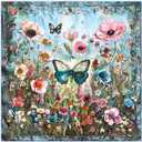 Butterfly in Bloom Puzzles for Adults 1000 Piece,27.5 x 19.7in | Challenging Jigsaw Puzzles for Family Game Night,HD Poster,Thick Pieces with Matte Finish,Puzzle with Letters on Back Games