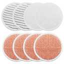 Spinwave Mop Pads Replacement Set Compatible with Bissell Spinwave 2039A 2124: 4 Heavy Scrub Pads, 2 Soft Pads, 2 Scrubby Pads by BeiLan (8Pack)