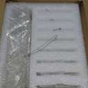 Glass Snowflake Icicle Ornaments for Christmas Tree Decorations - 18Pcs Clear Glass Ornaments Set for Christmas Tree Winter New Year Party Decor Supplies