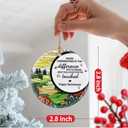 2 x Retirement Gift - Retirement Gifts for Women, Men - Retired Ornament - Retired Gifts for Coworker, Boss, Employee, Teacher, Nurse - Ceramic Christmas Ornament Keepsake - Christmas Tree Ornaments - D