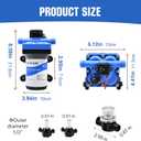 DC HOUSE 42 Series RV Water Pump Replacement Quiet 12V 3.5GPM 55PSI, 12 Volt Water Diaphragm Pressure Pump Self Priming with Bypass for Reduced Cycling Transfer Fresh Salt Liquid Yacht Trailer Truck