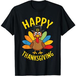 Happy Thanksgiving Shirt Men Women Kids Family Turkey Day T-Shirt M