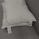 Oubonun 12 x 20 Lumbar Pillow (Set of 2) - 100% Cotton Cover - Rectangle Square Sofa Pillow Inserts - Decorative Pillow Pair - White Couch Pillow