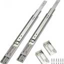 OCG Soft Close Drawer Slides 22 Inch (5 Pairs), Full Extension Ball Bearing Side Mount Drawer Slides for Cabinets with Face Frame, with Rear Mounting Brackets