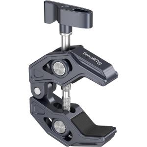 SMALLRIG Crab-Shaped Super Clamp, Camera Mount, 1/4"-20, 3/8"-16 Threaded Holes, 7.7lbs/3.5kg Payload, Compatible with Cameras, Monitors, LED Lights, etc.