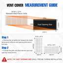 Fancat 24x10 Duct Opening | Steel Return Air Grille | Vent Cover Grill for Sidewall and Ceiling | HVAC Cold Air Intake Grille | White | Outer Dimensions: 25.75"W X 11.75", 24''Wx10''H [Duct Opening]