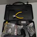 Plastic Welding Machine Car Bumper Repair Kit,Hot Stapler Plastic Repair Welder Soldering Kit,6Types 1050 Staples,Hot Staple Gun Plastic Welder&Flat/Outside Corner/Inside Corner/Wave Staples (Black)