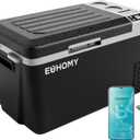 EUHOMY 12 Volt Refrigerator, 24QT(23L) Electric Cooler, Car Fridge APP Control, Car Refrigerator 12/24V DC 110-240V AC, Portable Freezer Usable Battery for Camping, Travel, Truck, Outdoor