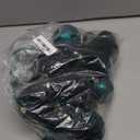 38 Pcs Dark Green Velvet Christmas Ball Ornaments Dark Green Christmas Tree Decorations with Paper Ornaments, Shatterproof Hanging Xmas Décor Set for Office Home Holiday in 3 Sizes(Small Medium Large)