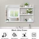 Bathroom Mirror with Shelf 40" x 24.4" Wall Mirror with Storage
