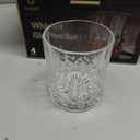 GLASKEY Whiskey Glasses Set of 4,Rock Glasses,11 oz Lead-Free Crystal Bourbon Glass,Old Fashioned Glass for Bourbon,Cognac,Irish Whisky,Personalised Whisky Glass Gift Set for Men,Dad,Brother