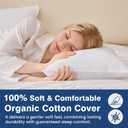 Goose Feather Pillows Queen Size Set of 2 - Hotel Collection Bed Pillows for Sleeping 2 Pack, 700 TC Organic Cotton Shell, Soft Support for Back, Stomach or Side Sleepers, Queen/Full, 18"x30"