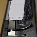 Bathroom Faucets Brushed Nickel Waterfall Bathroom Sink Faucet Modern Single Handle Bathroom Faucet for 1 or 3 Hole Mxier Tap Washbasin Faucet with Deck, Pop-up Drain and Supply Hoses, A-Brushed Nickel, Short