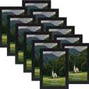 HORLIMER 4x6 Picture Frame Set of 12, Black Picture Frames Display 4 by 6 Photo for Wall or Tabletop