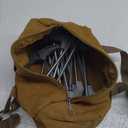 16 Pack Tent Stakes Heavy Duty - 8" Ground Anchors Screw in - Camping Stakes with Grow in The Dark Heads - Metal Threaded Tent Spikes with 1 Hex Head Driver, 1Stopper T Pull Hook and Storage Bag