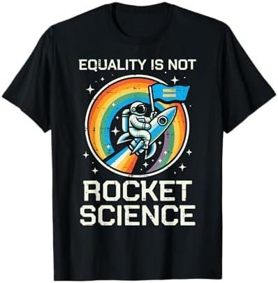 Gay Pride Month Equality Rocket Science LGBTQ Ally Boys Kids T-Shirt, Large