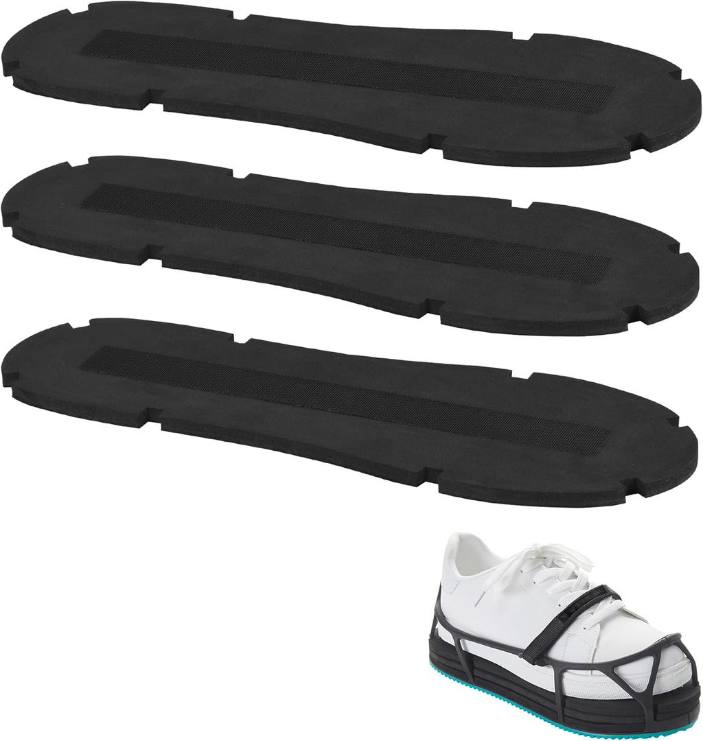 IMPRESA [3 Pack] Shoe Inserts Compatible with EVENup Shoe Balancer/Leveler - Small 1/4" Thick Shoe Lift for Walking Boot - Equal Limb Length Insert - Left or Right Foot - Height Increase Insole