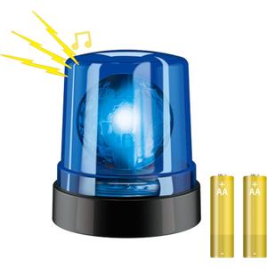Blue Police Beacon Light Toy,Spinning Effects&Realistic Siren Sounds, Perfect for Pretend Police Play, for Kids Age 3+