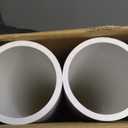 2Pcs 2 Inch PVC Pipe 17" Long White Sch40 Industrial PVC Pipes for Home DIY, Greenhouse, Garden, Farm, Workshop, Furniture Grade(2" x 17"L)