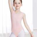 LingTing Leotards for Girls Double Strap Leotard for Gymnastic, Dance,Ballet (5-6 Years)