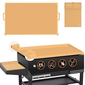 Silicone Griddle Cover for Blackstone 36", with 16" Grill Tool Mat, Thick Full-Edge Protection Silicone Mat Cover for Blackstone Grill - Durable, Prevent Rust & Dust, Easy to Clean Silicone Griddle Cover for Blackstone 36", with 16" Grill Tool Mat, Thick Full-Edge Protection Silicone Mat Cover for Blackstone Grill - Durable, Prevent Rust & Dust, Easy to Clean