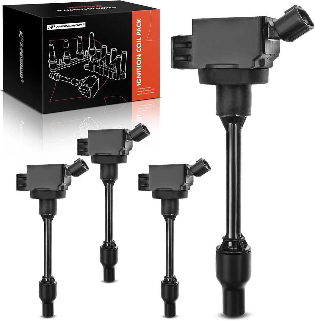 A-Premium 4PCS Ignition Coil Packs Compatible with Toyota & Lexus Vehicles - 1.8L 2.0L 2.5L - Camry 2018-2023, Corolla 2019-2023, RAV4 2019-2023, ES250 2021-2023, UX200 2019-2022