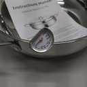 Deep Fryer Pot,Oxydrily Japanese Tempura Deep Fryer Stainless Steel Frying Pot With Thermometer