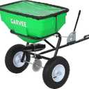 Tow Behind Broadcast Spreader, 130LBS, Universal Hooks Tow/Push Garden Spreader for UTV, ATV, 30 Adjustable Settings, 9.8 ft Spreading Width, Lawn Spreader for Seed, Fertilizer, Salt, Ice Melt