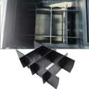 SENSHINE Center Console Organizer Divider for Ford F150 2021 2022 2023 2024 2025 Accessories Insert Armrest Interlock Secondary Storage Tray Box ABS Material (Black)