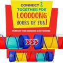 Kiddey Play Tunnel Pop Up Tunnel Toys for Toddlers, Kids Multicolored Tunnel for Indoor/Outdoor Fun, Crawl & Play, Obstacle Course for Kids Gifts for Toddlers - Balls Not Included (2 Pk)