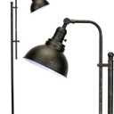 VONLUCE Floor Lamp for Living Room, 65" Tall Industrial Floor Lamp, Adjustable Height & Head Vintage Metal Standing Reading Pole Lamp for Bedroom, Office, Farmhouse (Aged Bronze)