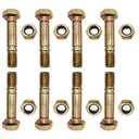 4 PK 52100100 52100 Snow Thrower Shear Pins and Nuts, Snow Blower Shear Pins Bolts & Nuts Fit for Ariens Rotary 5575 ST9526DLET ST1027LE Snowthrower (4 Packs)