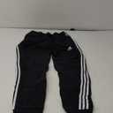 Adidas Men's Essentials French Terry Cuffed 3-Stripes Pants (Medium, Black)