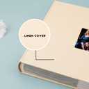 600 Pockets Photo Album 4x6 with Writing Space, Large Capacity 4x6 Photo Album Holds 600 Horizontal and Vertical Photos, Linen Cover Acid Free Pages Photo Book for Family Wedding Baby Pictures, Beige