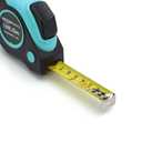 Amazon Basics Retractable Tape Measure with Metric and SAE Measurements, 16 ft / 192 in, Turquoise